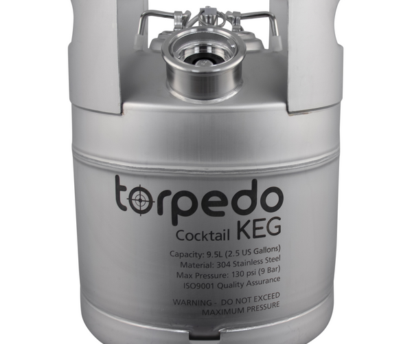 Torpedo Cocktail Keg | US D-Style Spear | Stainless Steel Keg