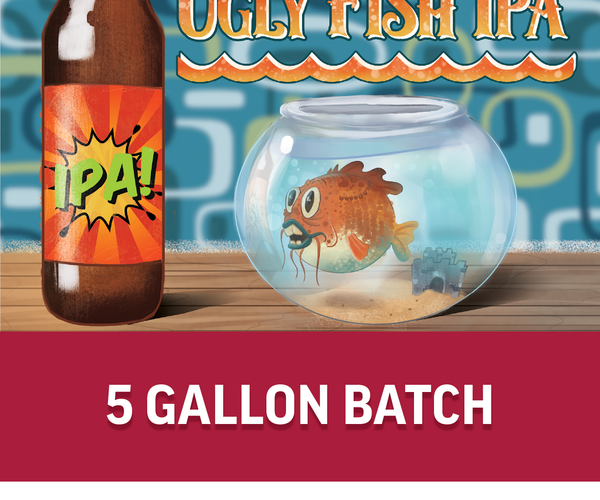 beer with fish hook instructions Flash Brewing® | Ugly Fish IPA | 5 Gallon Beer Recipe Kit