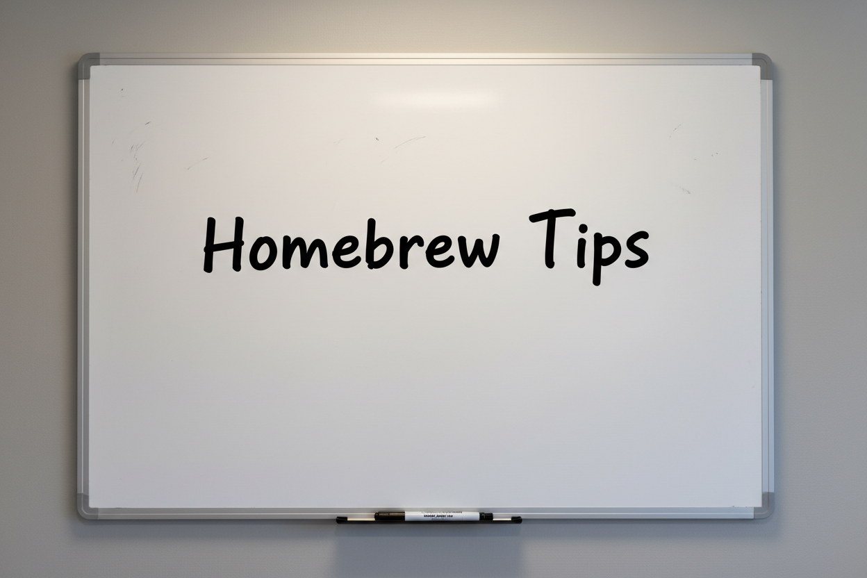 Lessons Learned: Homebrew Tips and Experiences