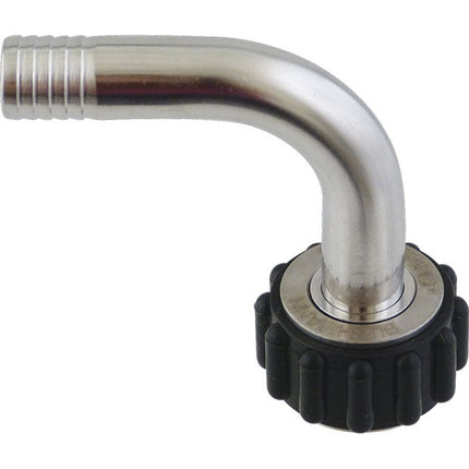Blichmann Stainless QuickConnector - 1/2in. 90 Deg Elbow Barb