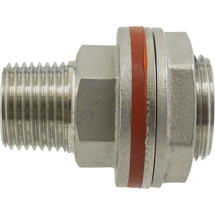 S/S Bulkhead 1/2" FPT x 1/2" MPT