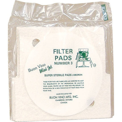 Buon Vino Mini Jet Filter Pads (3) - Sterile #3