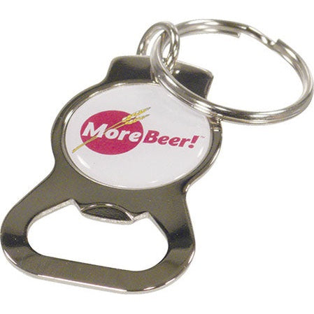 MoreBeer! Bottle Opener - Domed and Chromed