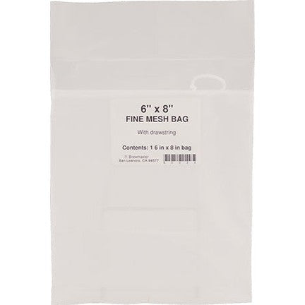 Bag - 6 in. x 8 in. Fine Mesh (Hop Bag) - Packaged