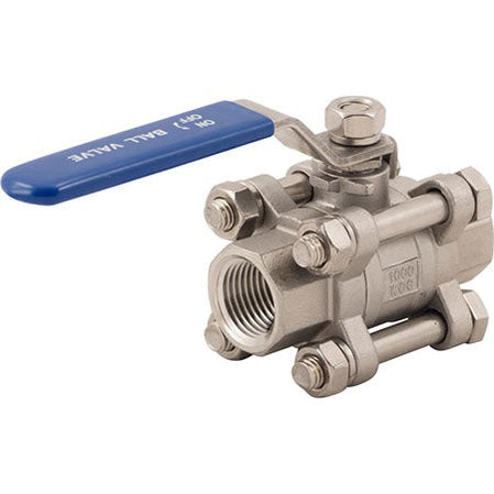 Stainless Ball Valve - 1/2 in - 3 Piece