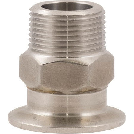 Stainless Tri-Clamp - 1 in. MPT x 1.5 in. T.C.