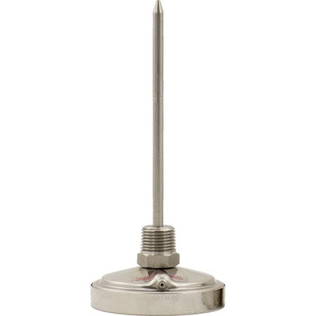 BrewBuilt Thermometer - 6" stem x 3" dial, 1/2" MPT