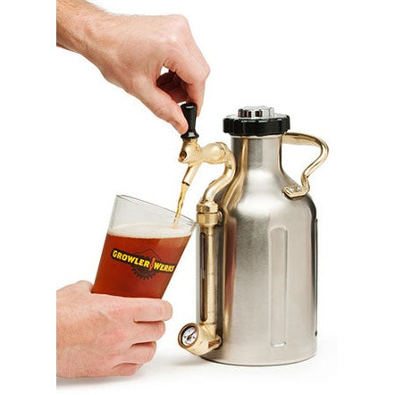 GrowlerWerks Pressurized SS Growler - 64 oz