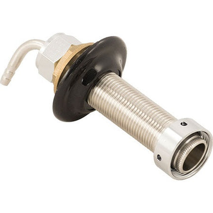 Intertap Faucet Shank - 4 in. Stainless Steel w/ nut and nipple