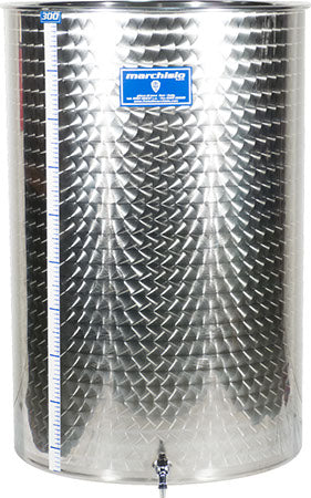 300 L Variable Capacity Tank - Flat Bottom - 3/4 in BSP Spigot