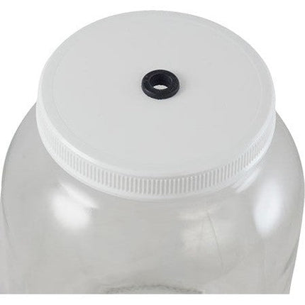 Glass Jar Fermenter Kit | 1 Gallon | Plastic Lid | Airlock - Open Box