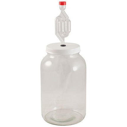 1 Gallon Glass Jar Fermenter Kit - S-Shaped Airlock