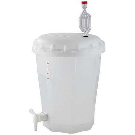 Fermenter - Plastic Beer Stein w/lid - 11 L (2.9 Gal) for 9.5 L (2.5 Gal) Batches