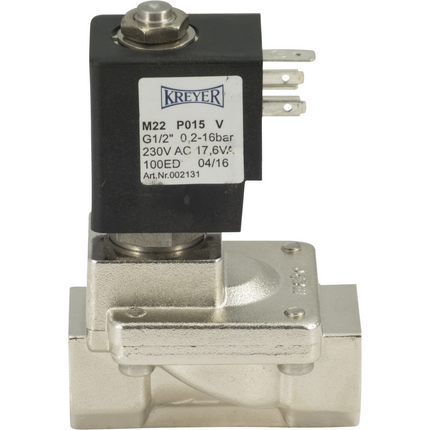 Solenoid Valve for Kreyer Fans - 230 v 1/2 in. 