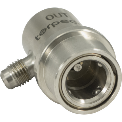 Torpedo Ball Lock Quick Disconnect (QD) Beverage Out - Flared Stainless