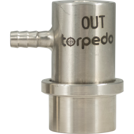 Torpedo Ball Lock Quick Disconnect (QD) Beverage Out - Barbed Stainless
