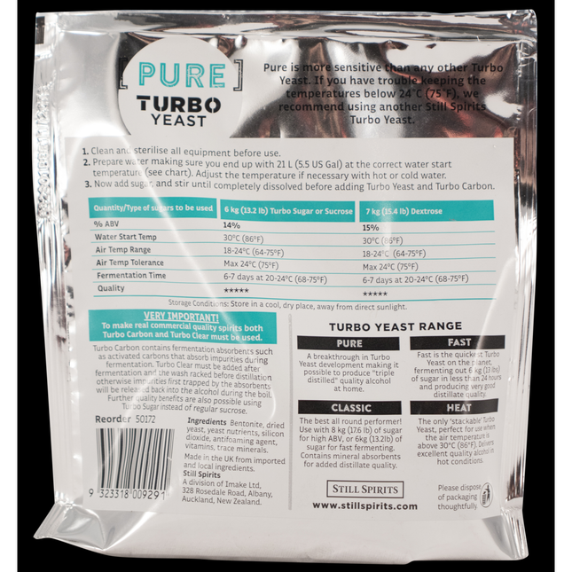 Turbo Yeast - Triple Distilled