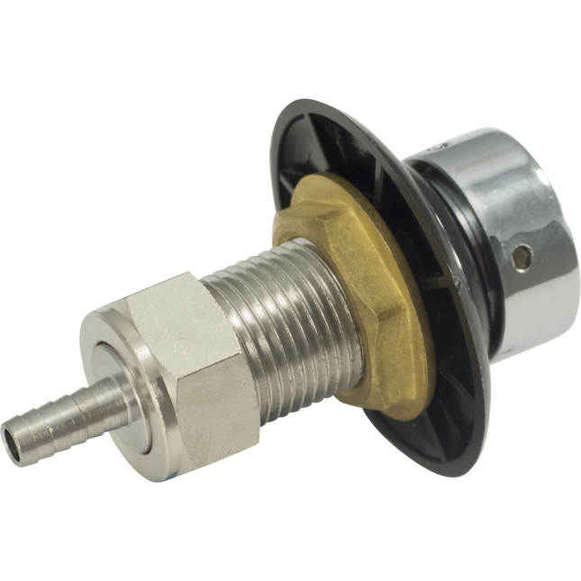 Faucet Shank - 2-1/8 in. Stainless with Nut & Nipple