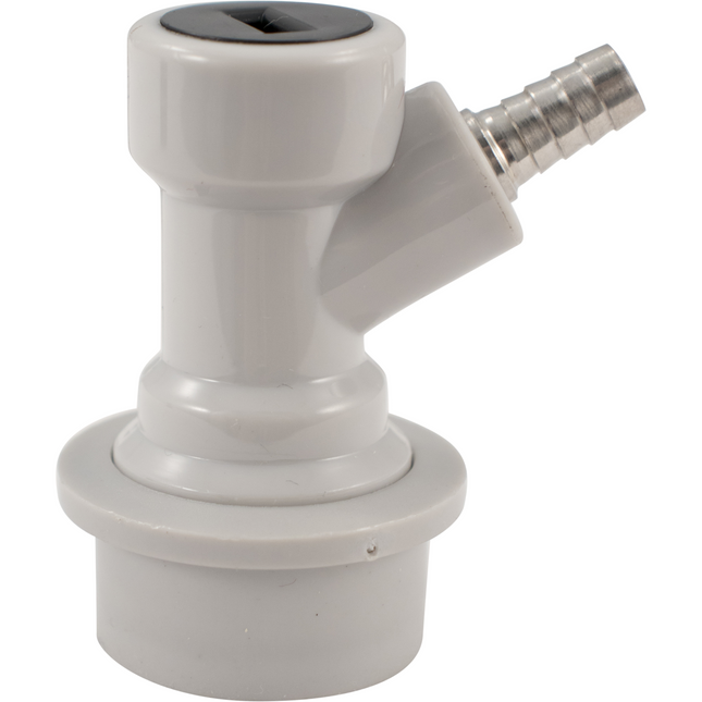 Ball Lock Quick Disconnect (QD) Gas In (GRAY) - Barb