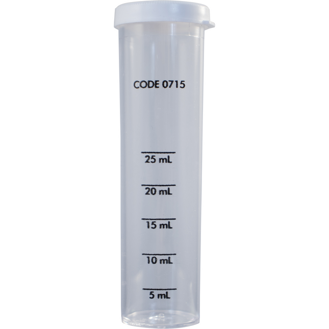 LaMotte Water Test Reagent - Plastic Test Tube - 5, 10, 25mL with Cap