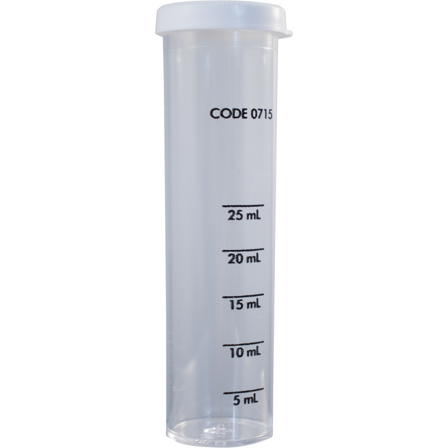 LaMotte Water Test Reagent - Plastic Test Tube - 5, 10, 25mL with Cap