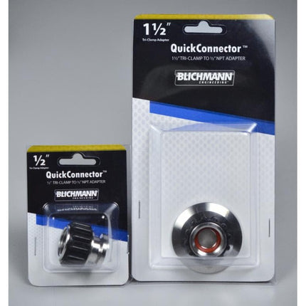 Blichmann Stainless QuickConnector - 1/2 in. T.C. x 1/2 in. NPT