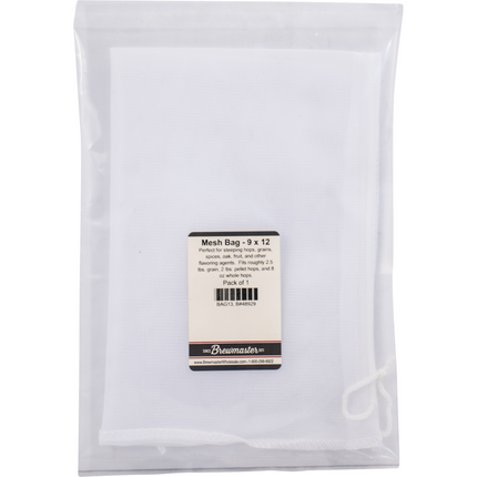Bag - 9 in. x 12 in. Fine Mesh (Hop Bag) - Packaged