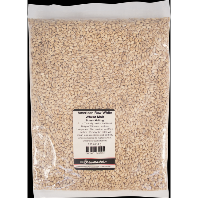 Malt - Briess Raw White Wheat - Per Lb (Showroom Only)