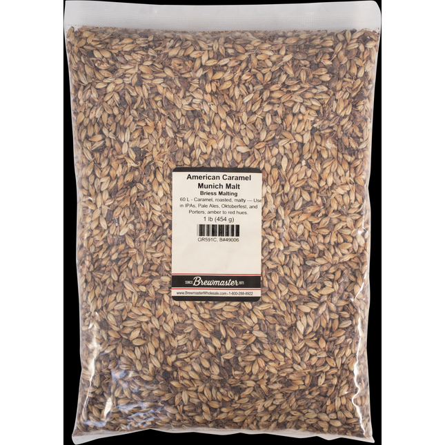 Malt - Caramel Munich Malt 60L - Per Lb (Showroom Only)