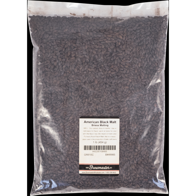 Malt - Black (Patent) Malt - Per Lb (Showroom Only)