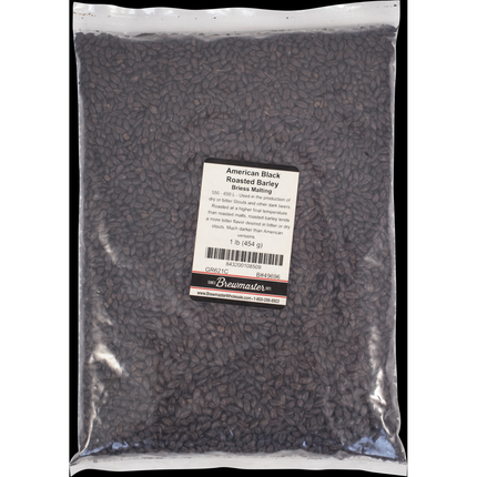 Malt - Briess Black Roasted Barley - Per Lb (Showroom Only)