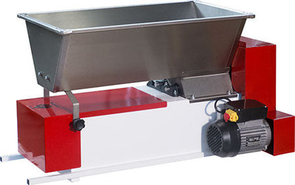 EnoItalia Motorized Crusher Destemmer |  Stainless Steel Hopper | Adjustable Rubber Rollers | 110V - Used