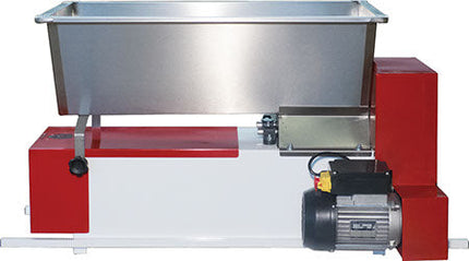 EnoItalia Motorized Crusher Destemmer |  Stainless Steel Hopper | Adjustable Rubber Rollers | 110V - Used
