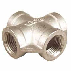 Stainless - Cross - 1/2 in fpt