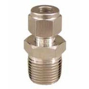 Stainless - 1/2 in mpt x 3/8 in compression