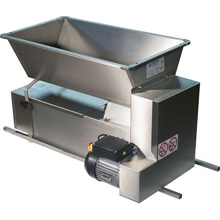 EnoItalia Motorized Crusher Destemmer | Stainless Steel | Self-Adjusting Rubber Rollers | 110V - Refurbished