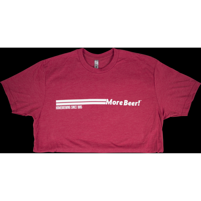 MoreBeer! Horizontal Logo Red Shirt - PLACEHOLDER
