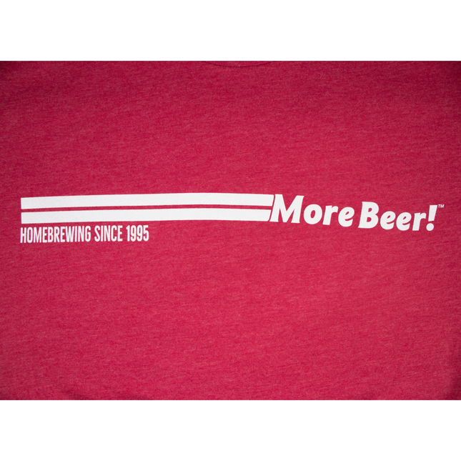 MoreBeer! Horizontal Logo Red Shirt - PLACEHOLDER