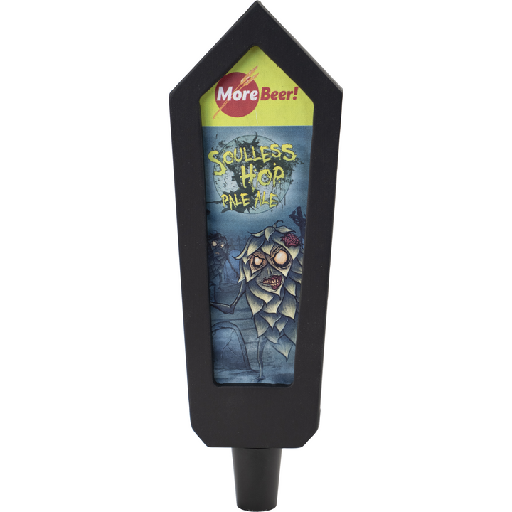 MoreBeer Tap Handle with Chalkboard Insert, Black