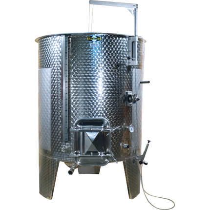 2200 l (581 gal) Speidel Variable Volume Max Jacketed Dish Bottom Tank with Oversized Manway, Extended Legs - PLACEHOLDER
