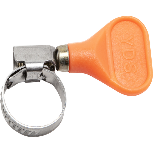 S/S Hose Clamp w/ Thumb Screw - Orange - 5/8 inch