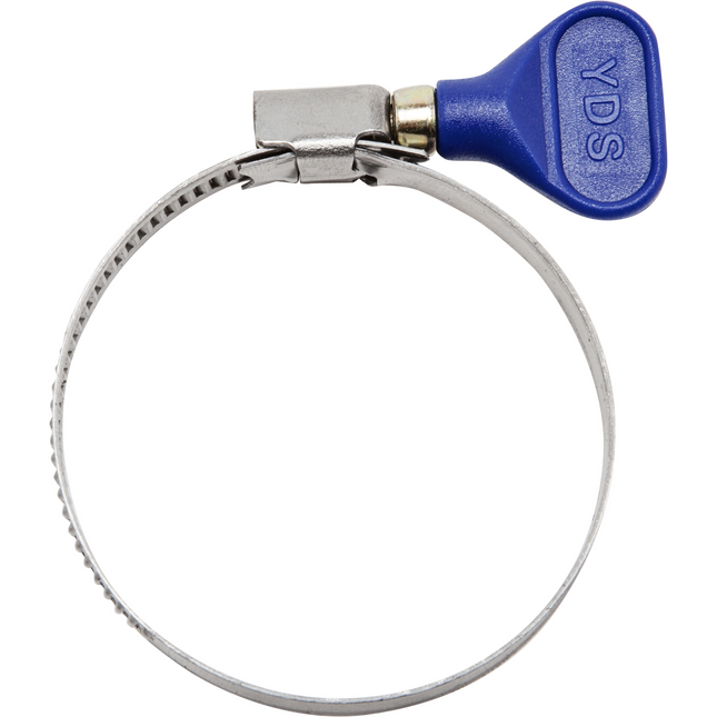 S/S Hose Clamp w/ Thumb Screw - Blue - 2-3/8 inch