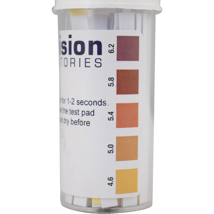 pH Paper - 4.6 to 6.2 For Beer - Vial of 100 Strips