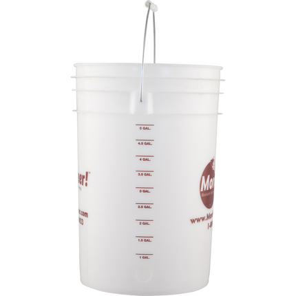  MoreBeer! Plastic Bucket (6 Gallon) w/ Hole Drilled For Spigot