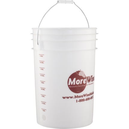  MoreBeer! Plastic Bucket (6 Gallon) w/ Hole Drilled For Spigot
