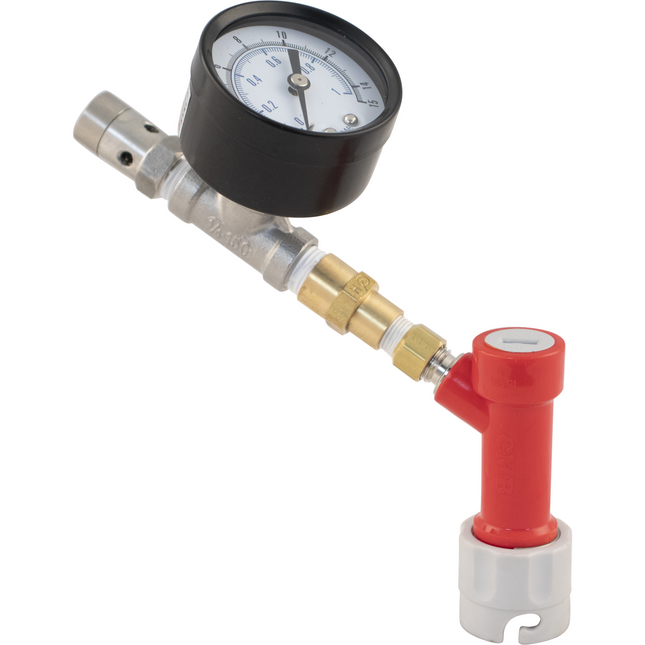 Pin Lock Quick Disconnect (QD) Adjustable Pressure Relief Valve W/Pressure Gauge