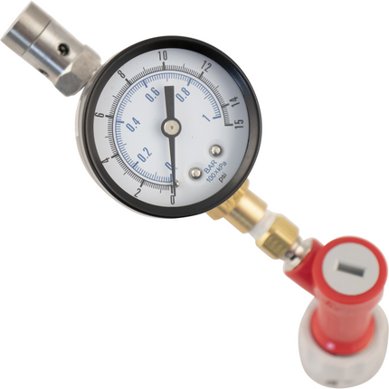 Pin Lock Quick Disconnect (QD) Adjustable Pressure Relief Valve W/Pressure Gauge
