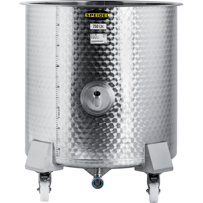 Speidel 1000L RO-Z Dish Bottom Open Top Mixing Tank w/ Casters - PLACEHOLDER
