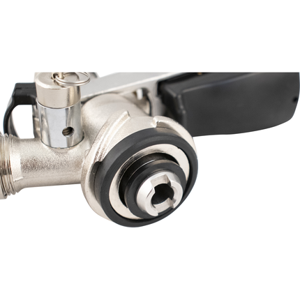 Tap - Stainless Steel Domestic D-Style Sanke Coupler With PRV (Economy) - Keg Coupler
