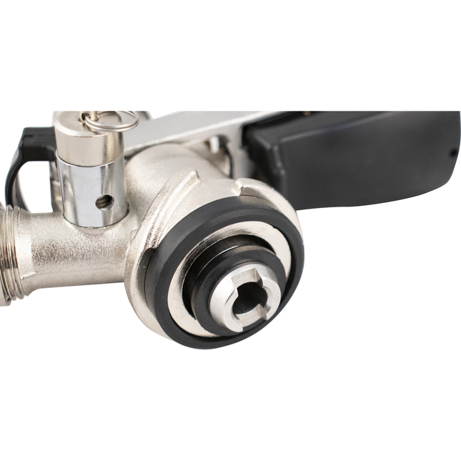 Tap - Stainless Steel Domestic D-Style Sanke Coupler With PRV (Economy) - Keg Coupler